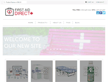 Tablet Screenshot of firstaiddirect.ca