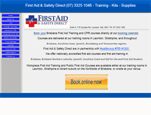 Tablet Screenshot of firstaiddirect.com.au